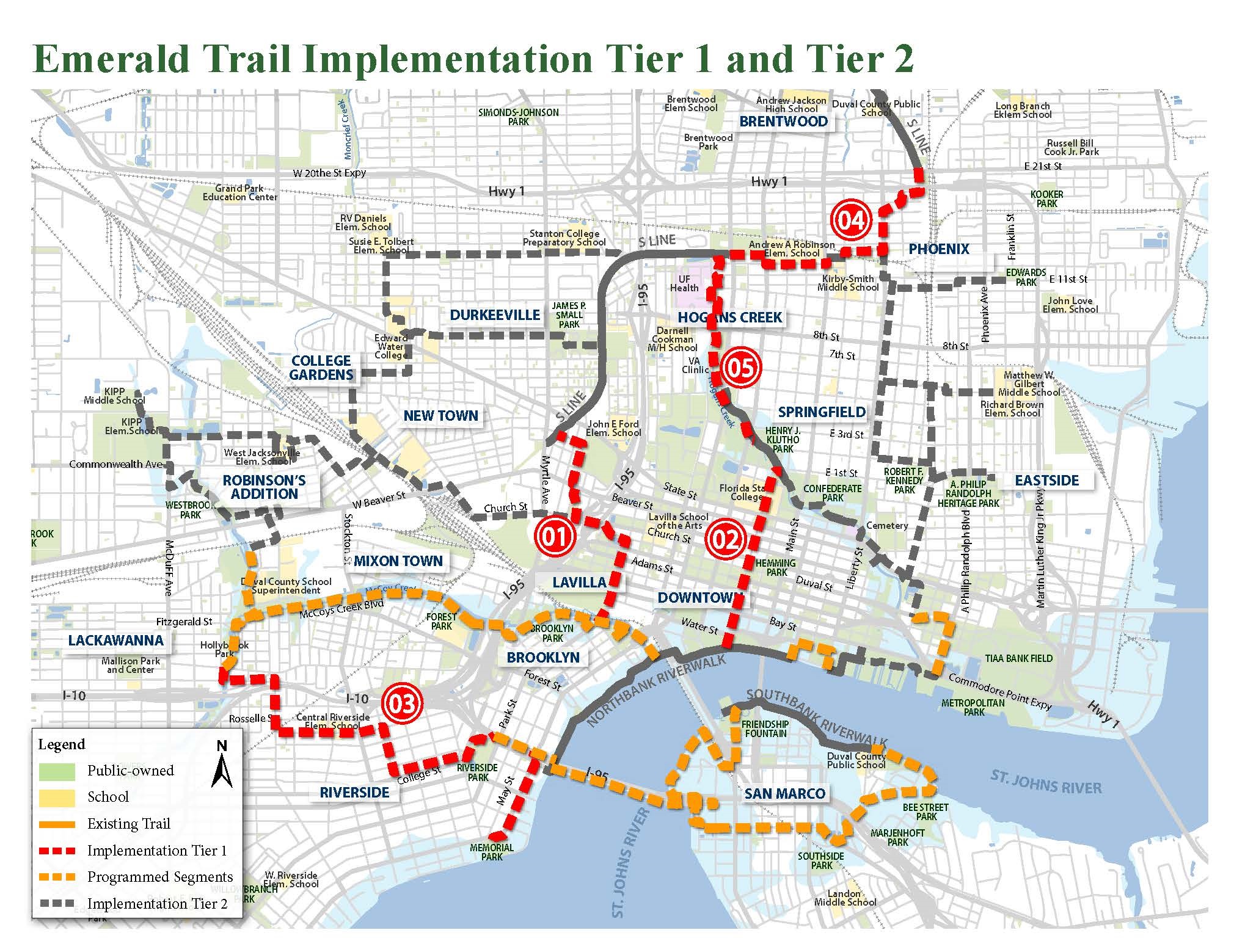 Emerald Trail Master Plan Map - Groundwork Jacksonville